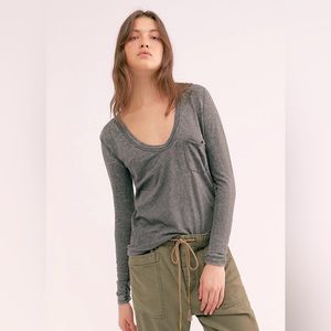 We the Free Betty Tee in Carbon L